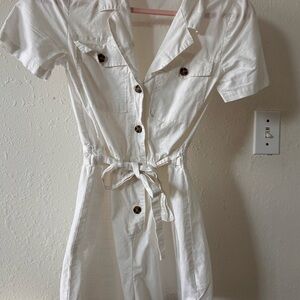 H&M White Button-Up Shirt